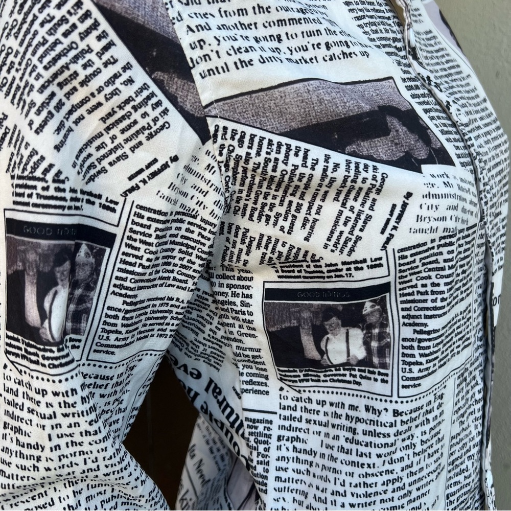 Newspaper Article Collared Button Down - image 6